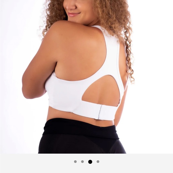 NWOT Allure the Brand aka Allure by Anna Sports Bra white Size Large - Picture 6 of 7